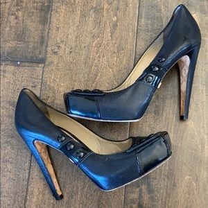 Lamb leather heels
